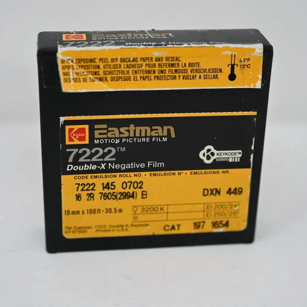 Kodak Eastman 7222 Double-X 16mm Motion Picture Film 100ft New